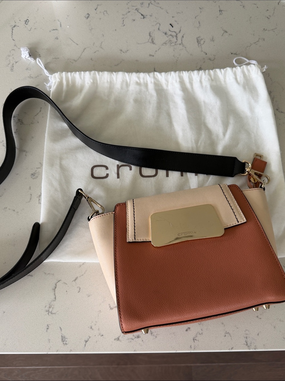 Genuine Italian Leather shoulder/crossbody bag from Bellagio, Lake Como.